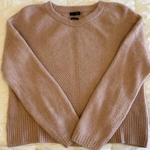 Massimo Dutti Crew Neck Wool Alpaca Sweater Women Size S Pullover Mauve